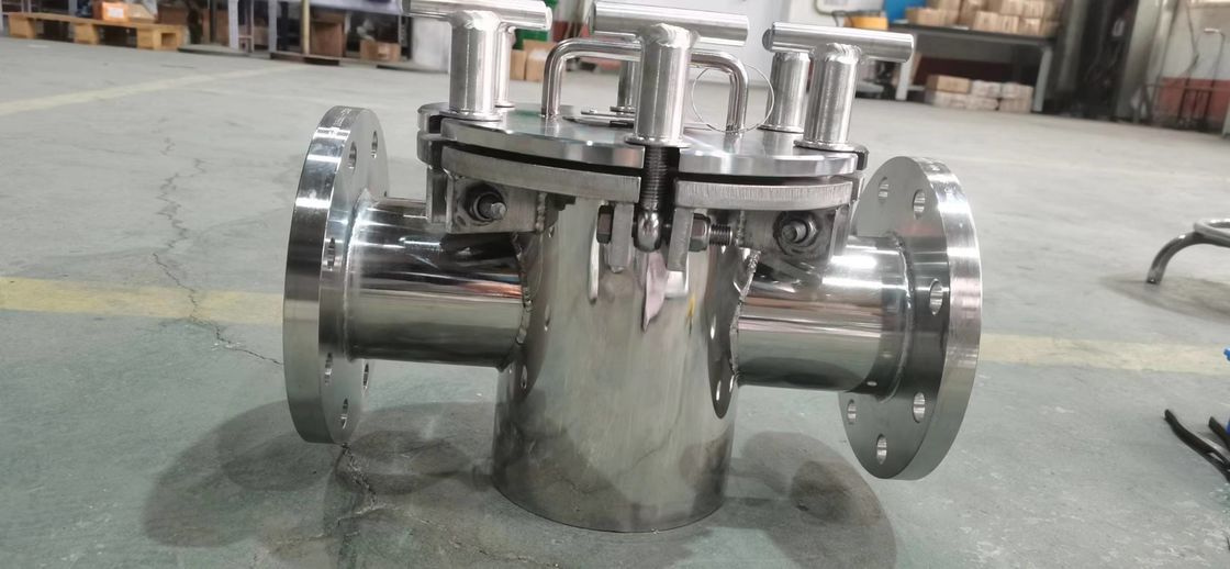 Rurociąg płynny Typ Separator stały magnes Żelazny Separator Maszyna 304SS 316SS Ti Shell