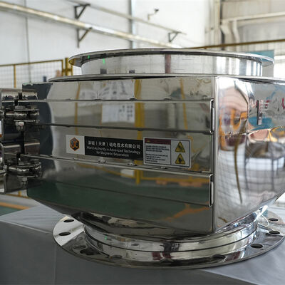 Separator magnetyczny trwały o wysokim nachyleniu samooczyszczający z napędem pneumatycznym do ciągłego usuwania żelaza